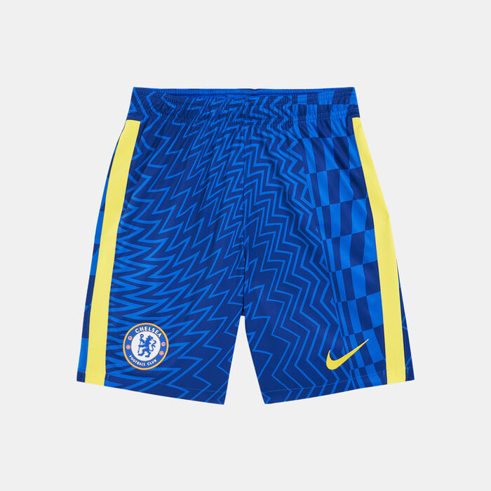 Nike Kids' Chelsea F.C. Stadium Home Football Shorts - 2021/22 (Older Kids) Blue image number 0