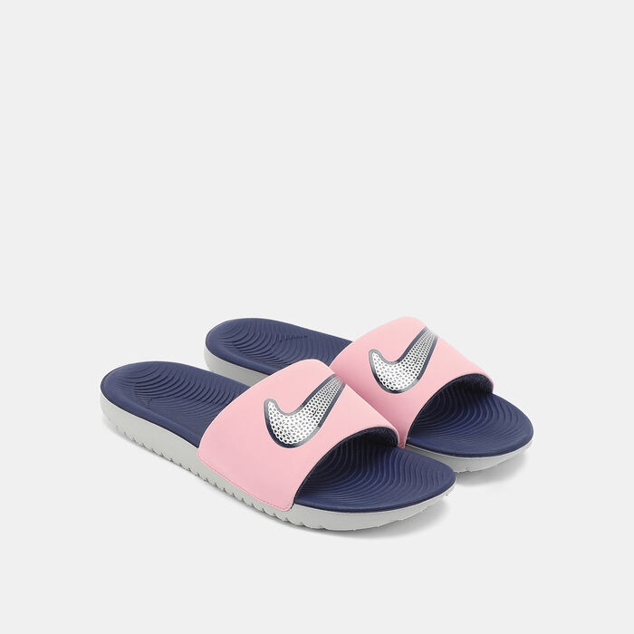 Nike Kids' Kawa SE Slides Pink Nike Kids' Kawa SE Slides Pink image number 0