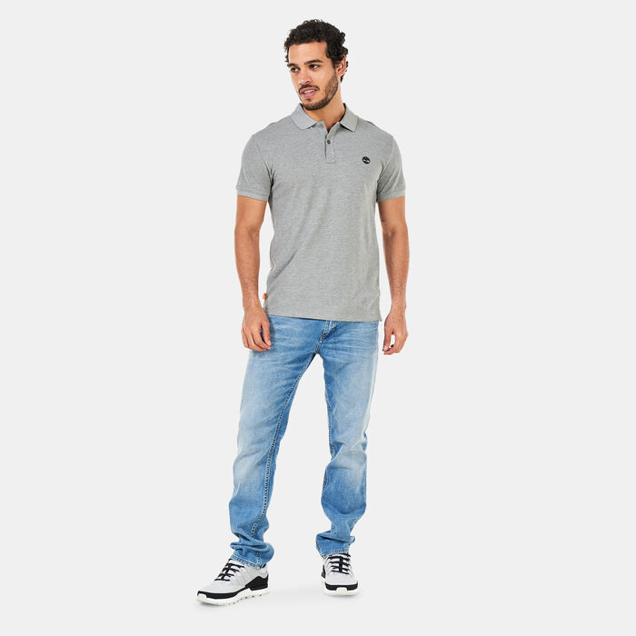 Timberland Men's Millers River Pique Polo Shirt Grey Timberland Men's Millers River Pique Polo Shirt Grey image number 2