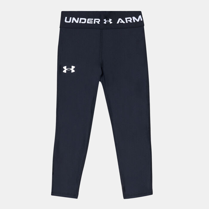 Under Armour Kids' HeatGear® Ankle Crop Leggings Black image number 0