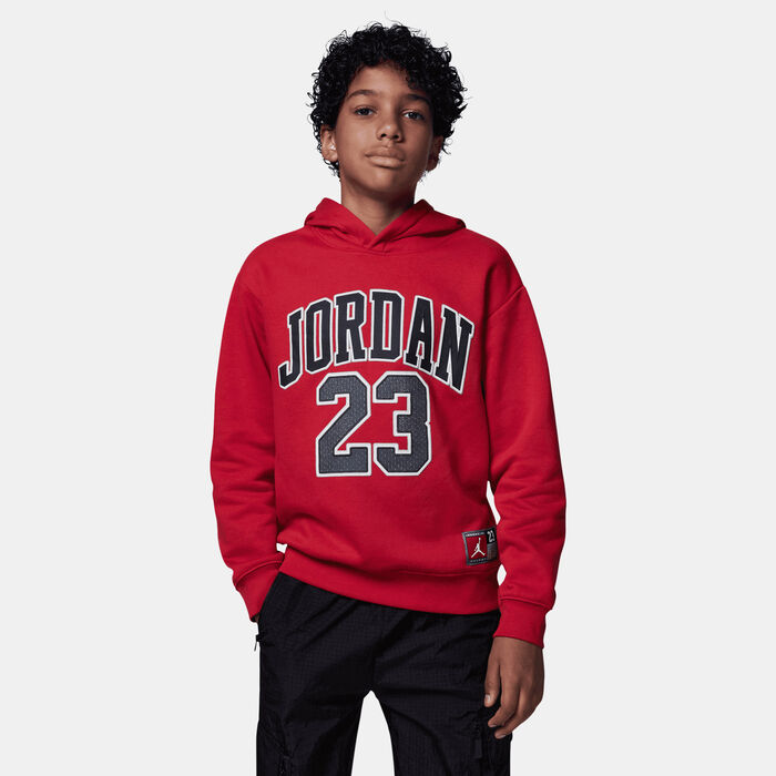 Jordan Kids' Fleece Hoodie Red image number 0