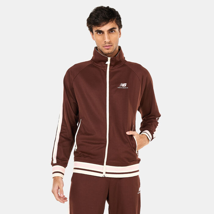 New Balance Men's NB Athletics 70s Run Track Jacket Brown image number 0