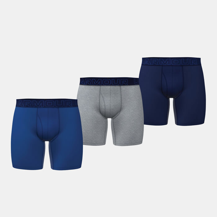 Under Armour Men's UA Performance Tech™ Training Boxers (3 Pairs) Blue Under Armour Men's UA Performance Tech™ Training Boxers (3 Pairs) Blue image number 0