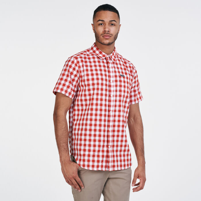 Columbia Men's Brentyn Trail™ SS Seersucker Shirt Brown image number 0