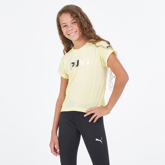 PUMA Kids' Modern Sports Logo T-Shirt yellow PUMA Kids' Modern Sports Logo T-Shirt yellow image number 0