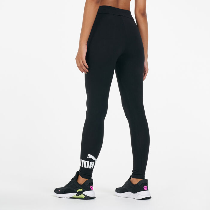 PUMA Women's Essential Logo Leggings Black PUMA Women's Essential Logo Leggings Black image number 3