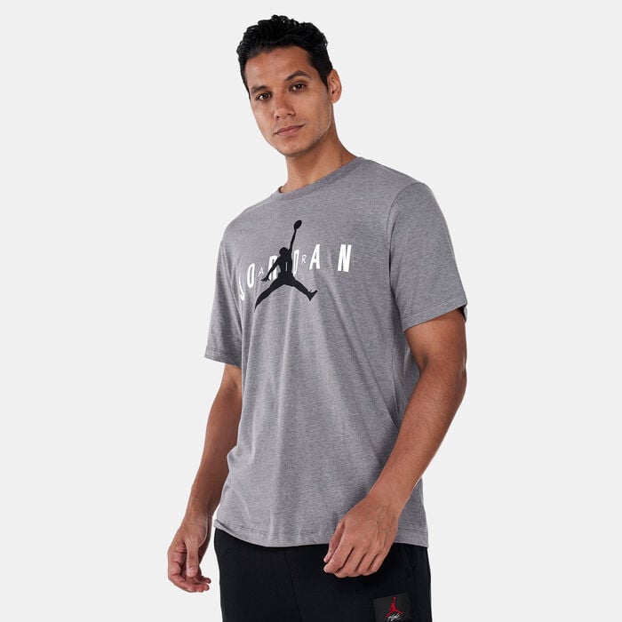 Jordan Men's Air Wordmark T-Shirt Grey Jordan Men's Air Wordmark T-Shirt Grey image number 0