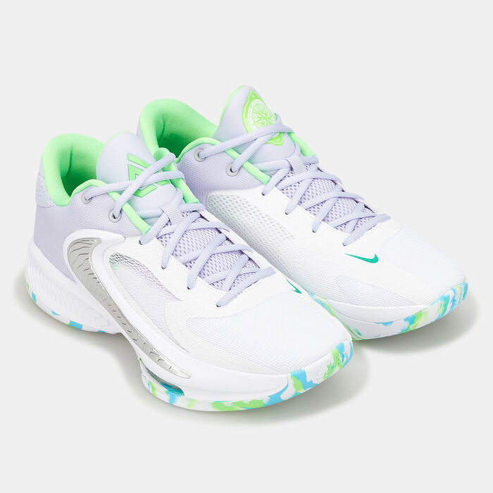 Nike Men's Zoom Freak 4 Basketball Shoe White Nike Men's Zoom Freak 4 Basketball Shoe White image number 2