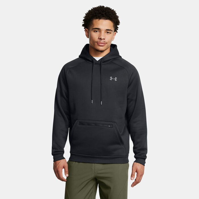 Under Armour Men's Armour Fleece Pro Kanga Hoodie Black Under Armour Men's Armour Fleece Pro Kanga Hoodie Black image number 0