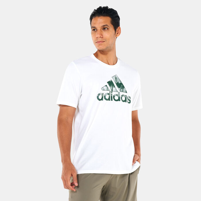 adidas Men's Strength Training AEROREADY Graphic T-Shirt White image number 0
