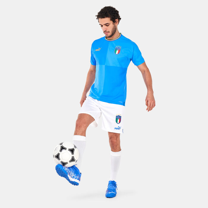 PUMA Men's Italy Home Official Jersey - 2022/23 Blue PUMA Men's Italy Home Official Jersey - 2022/23 Blue image number 2