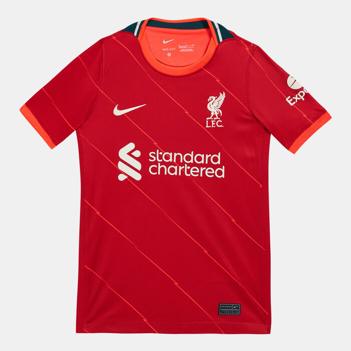 Nike Kids' Liverpool F.C. 2021/22 Stadium Home Football Jersey Red Nike Kids' Liverpool F.C. 2021/22 Stadium Home Football Jersey Red image number 0