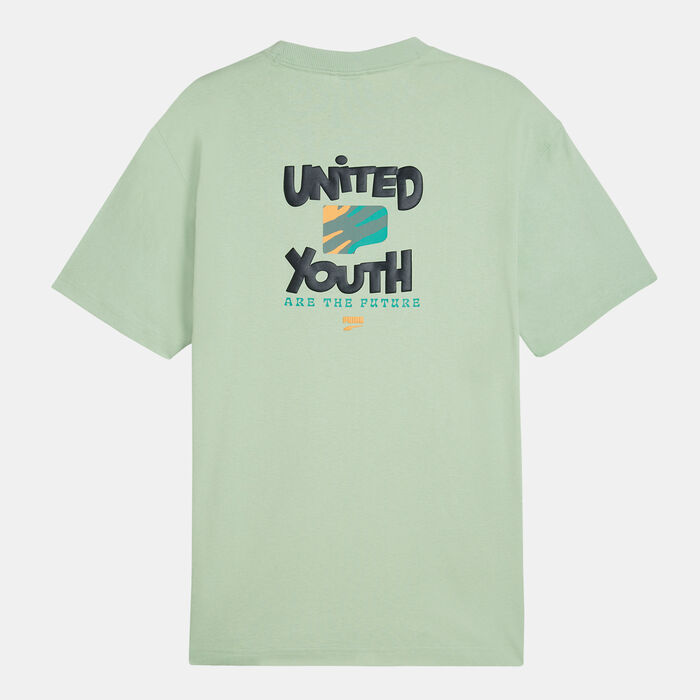 PUMA Men's DOWNTOWN Graphic T-Shirt Green image number 1