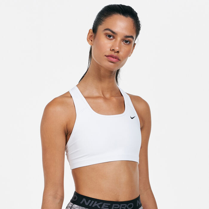 Nike Women's Swoosh Sports Bra White Nike Women's Swoosh Sports Bra White image number 0