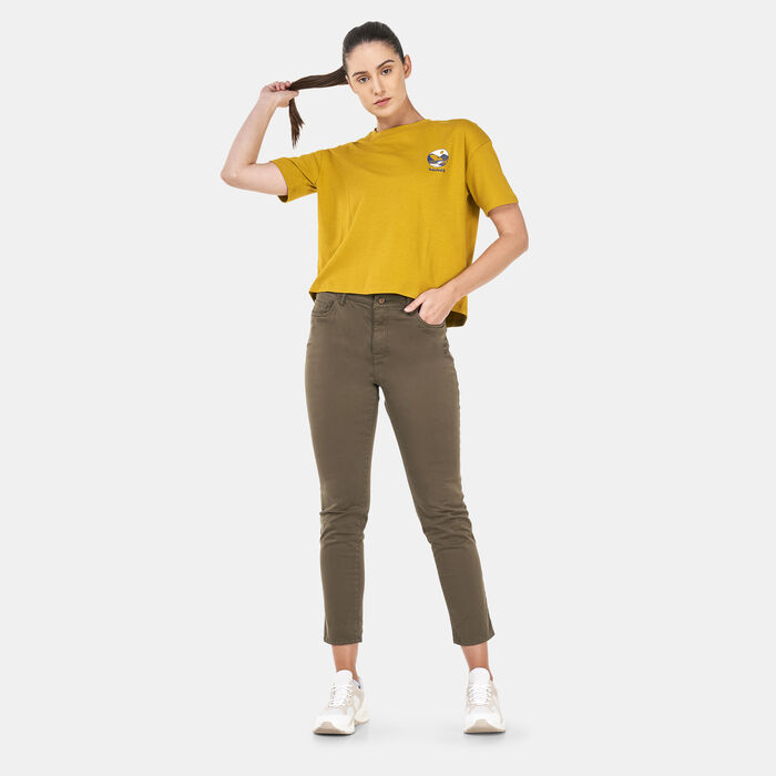 Timberland Women's Timberfresh Graphic T-Shirt yellow Timberland Women's Timberfresh Graphic T-Shirt yellow image number 2