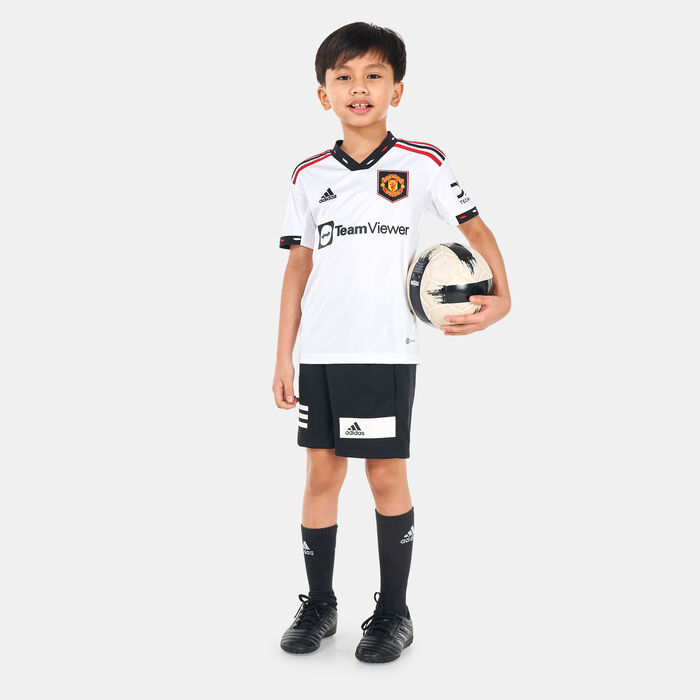 adidas Kids' Manchester United Away Jersey - 2022/23 White image number 2