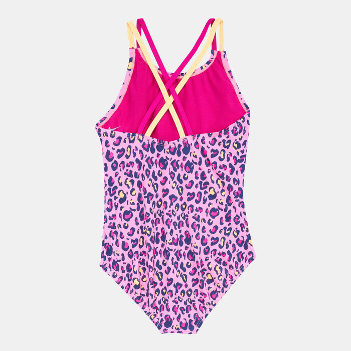 Nike Swim Kids' Spiderback One-Piece Swimming Suit yellow Nike Swim Kids' Spiderback One-Piece Swimming Suit yellow image number 1