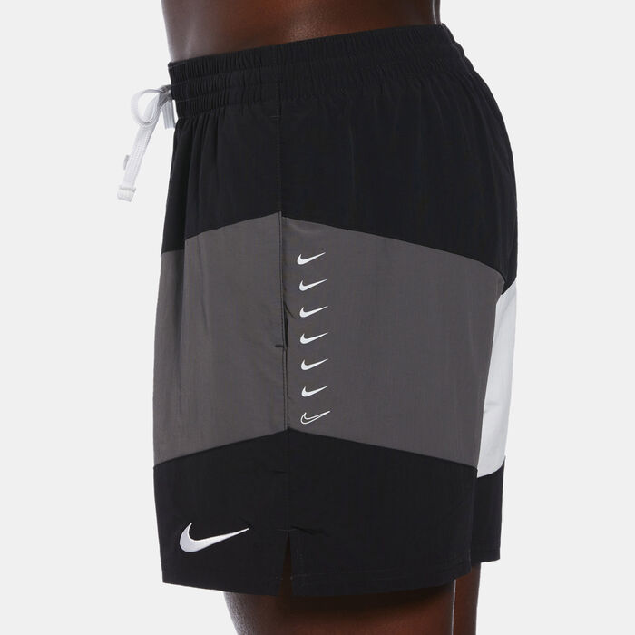 Nike Swim Men's Logo Swimming Shorts Black Nike Swim Men's Logo Swimming Shorts Black image number 3