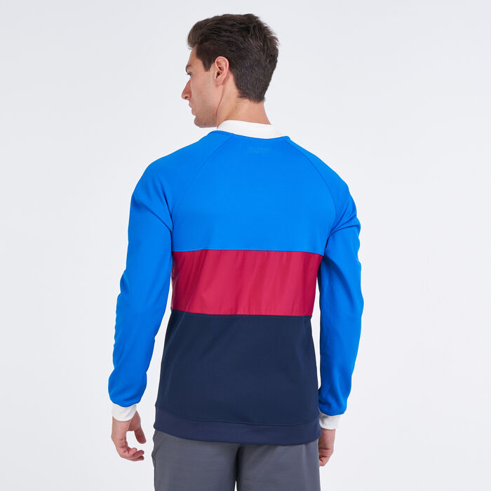 Nike Men's F.C. Barcelona I96 Anthem Football Track Jacket Blue Nike Men's F.C. Barcelona I96 Anthem Football Track Jacket Blue image number 1