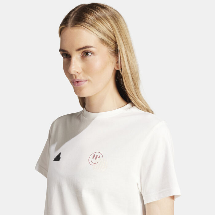 adidas Women's House of Tiro Summer Graphic T-Shirt White image number 3
