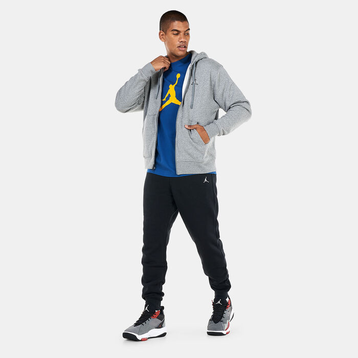 Jordan Men's Brooklyn Fleece Full-Zip Hoodie Grey Jordan Men's Brooklyn Fleece Full-Zip Hoodie Grey image number 2