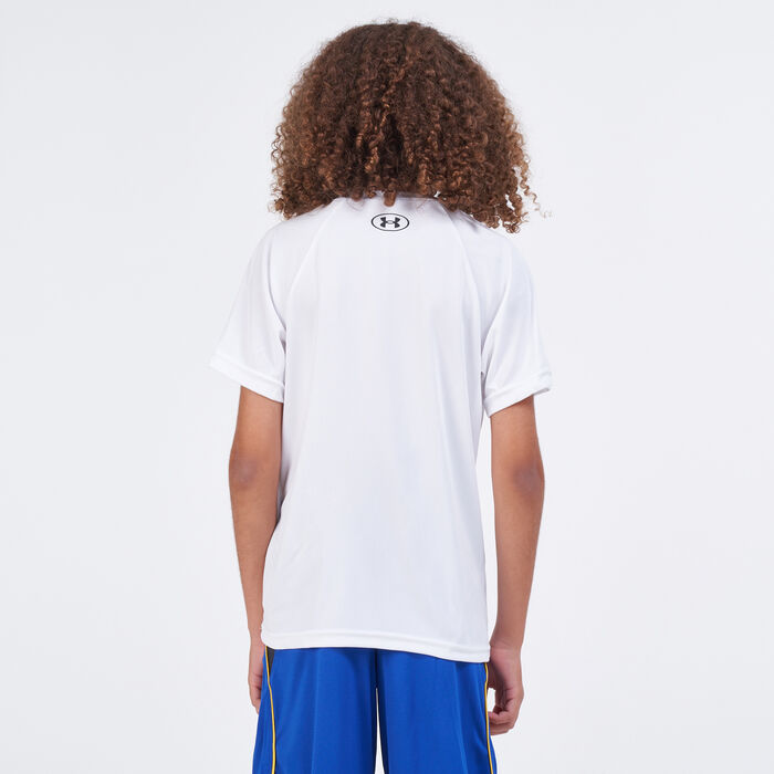 Under Armour Kids' UA Tech™ Big Logo Training T-Shirt White Under Armour Kids' UA Tech™ Big Logo Training T-Shirt White image number 1