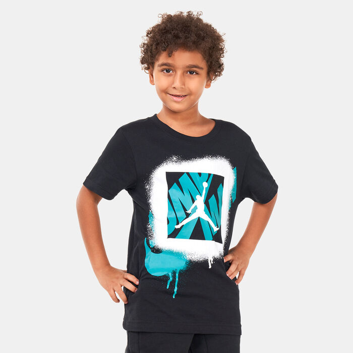 Jordan Kids' Stencil Spray T-Shirt Black Jordan Kids' Stencil Spray T-Shirt Black image number 0