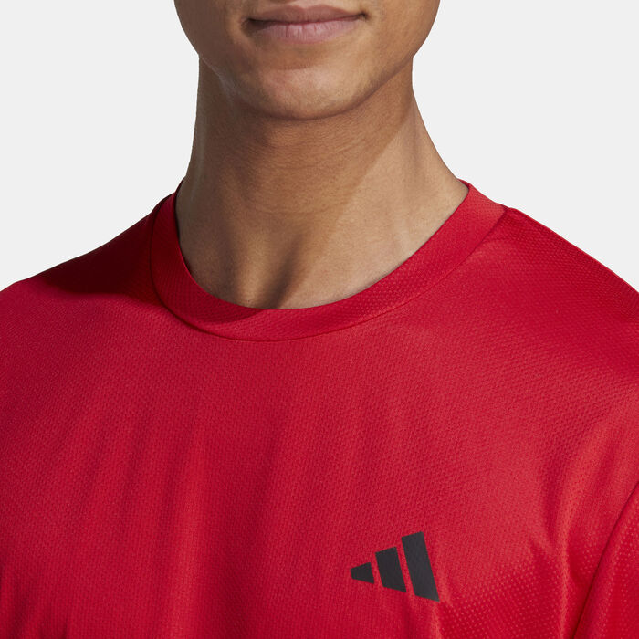 adidas Men's Training Essentials Training T-Shirt Red adidas Men's Training Essentials Training T-Shirt Red image number 3