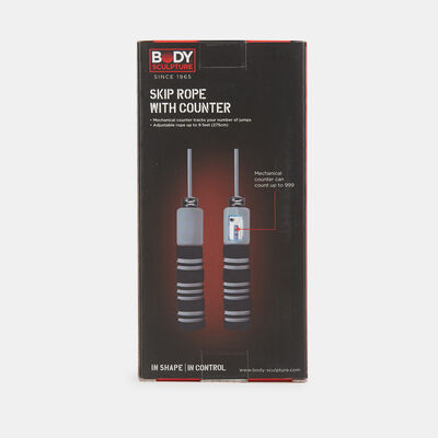 Body Sculpture 9-inch Skip Rope with Counter Multi Body Sculpture 9-inch Skip Rope with Counter Multi