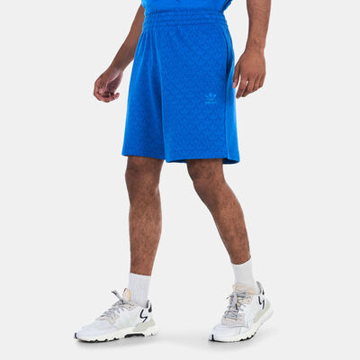 adidas Originals Men's Graphics Monogram Shorts Blue