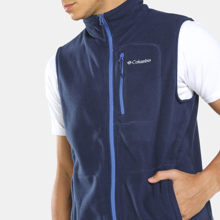 Columbia Men's Fast Trek Fleece Vest Blue Columbia Men's Fast Trek Fleece Vest Blue image number 3