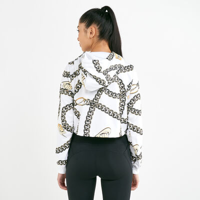 Nike Women's Sportswear Cropped Hoodie White