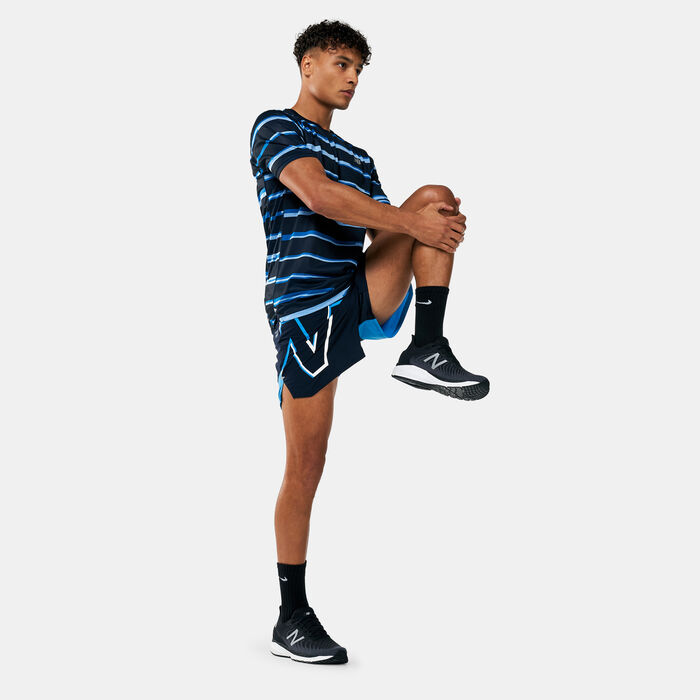 New Balance Men's Printed Impact Run 5-inch Shorts Black image number 2