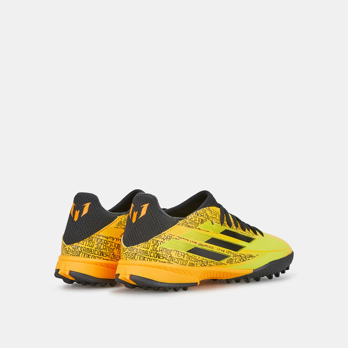adidas Kids' X Speedflow Messi.3 Turf Ground Football Shoe yellow adidas Kids' X Speedflow Messi.3 Turf Ground Football Shoe yellow image number 2