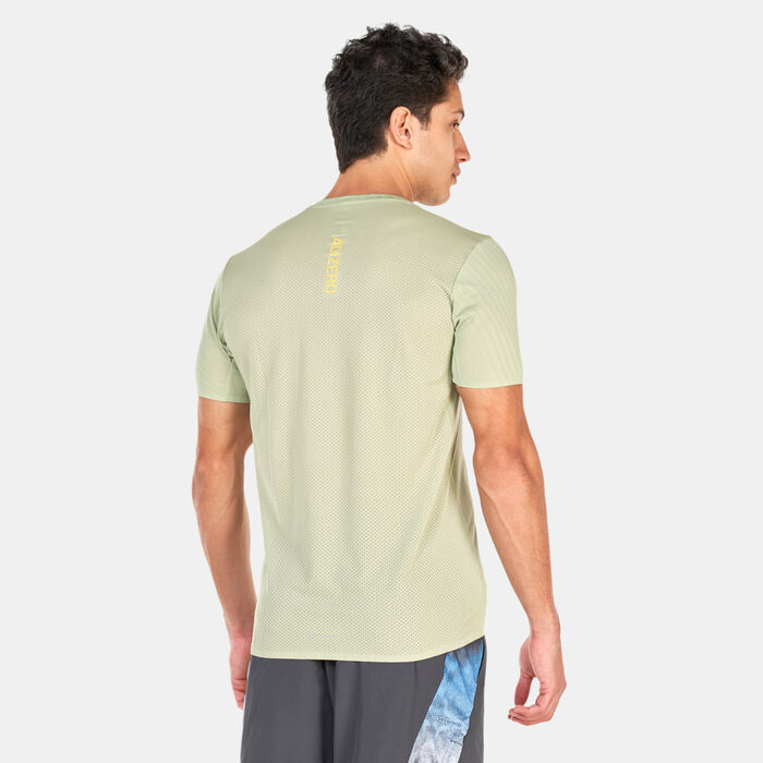 adidas Men's Adizero Speed T-Shirt Green adidas Men's Adizero Speed T-Shirt Green image number 1