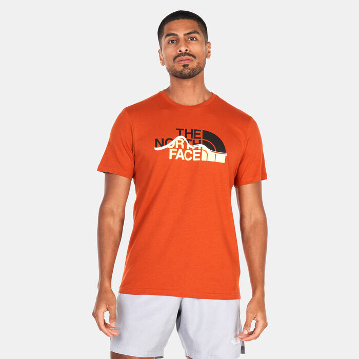 The North Face Men's Mountain Line T-Shirt Red The North Face Men's Mountain Line T-Shirt Red image number 0