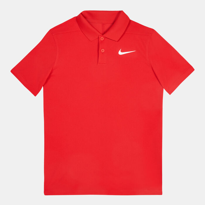Nike Kids' Dri-FIT Victory SLD Polo Shirt Red Nike Kids' Dri-FIT Victory SLD Polo Shirt Red image number 0