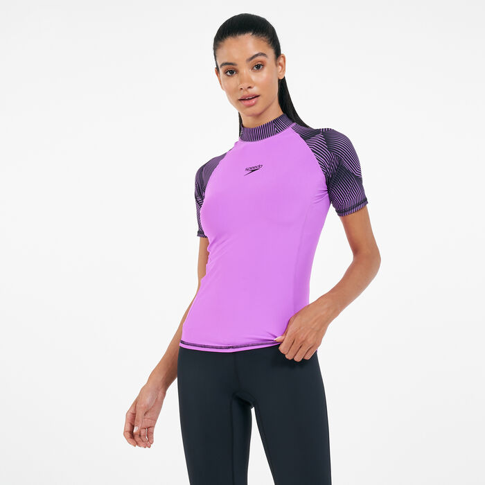 Speedo Women's Pulse Rashguard Purple image number 0