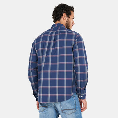 Timberland Men's Eastham River Stretch Poplin Shirt Blue