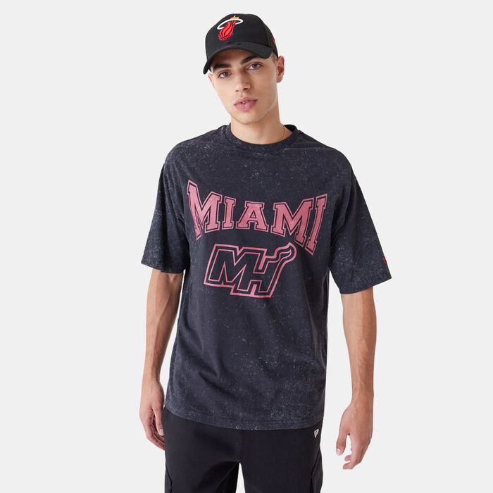 New Era NBA Miami Heat Washed T-Shirt Black New Era NBA Miami Heat Washed T-Shirt Black image number 0