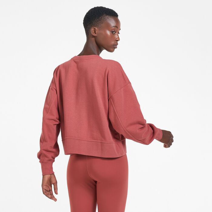 Nike Women's Dri-FIT Get Fit Crew Sweatshirt Pink Nike Women's Dri-FIT Get Fit Crew Sweatshirt Pink image number 1