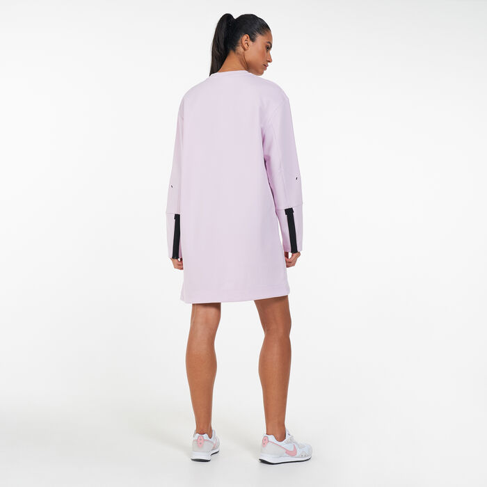 Nike Women's Sportswear Tech Fleece Essential Dress Pink Nike Women's Sportswear Tech Fleece Essential Dress Pink image number 1