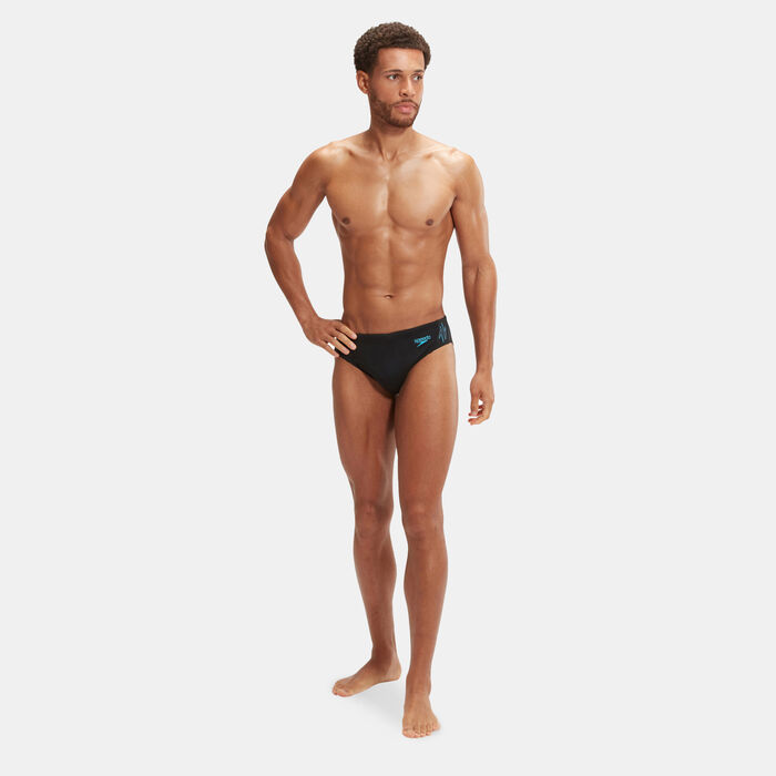 Speedo Men's Hyper Boom Splice Swimming Briefs Black image number 2