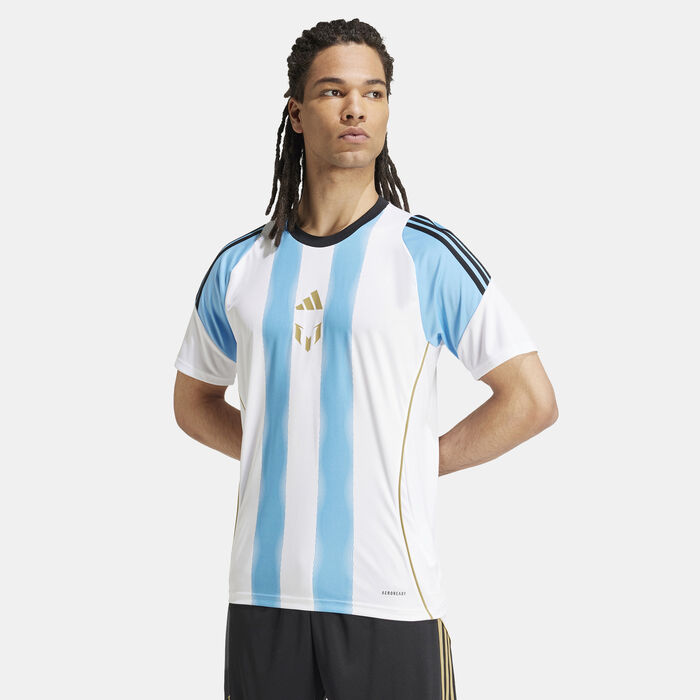 adidas Men's Messi Training Jersey White adidas Men's Messi Training Jersey White image number 0