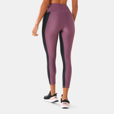 Under Armour Women's HeatGear® Ankle Leggings Purple Under Armour Women's HeatGear® Ankle Leggings Purple