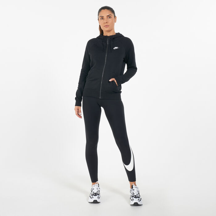 Nike Women's Fall Essential FZ Hoodie Black image number 2