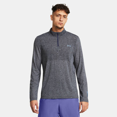 Under Armour Men's Seamless Stride ¼ Zip Running Top Purple Under Armour Men's Seamless Stride ¼ Zip Running Top Purple