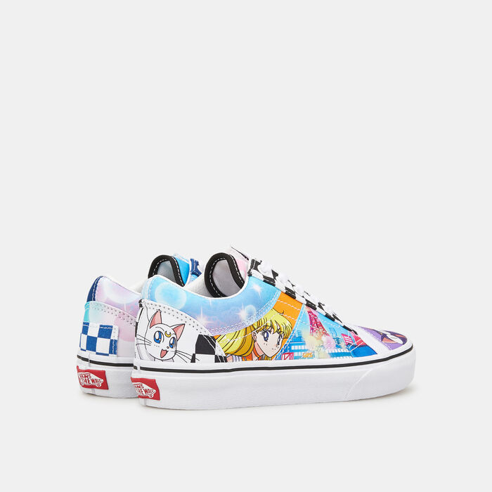 Vans Kids' x Pretty Guardian Sailor Moon Old Skool Patchwork Shoe (Younger Kids) Blue Vans Kids' x Pretty Guardian Sailor Moon Old Skool Patchwork Shoe (Younger Kids) Blue image number 2