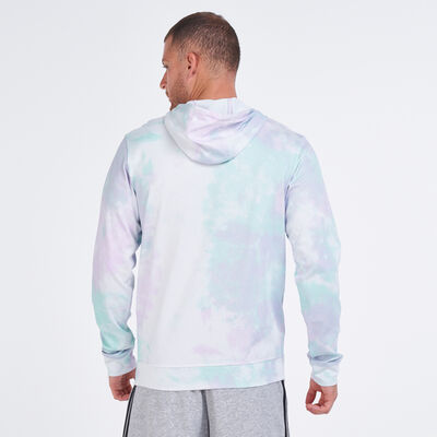 adidas Men's Essentials Tie-Dyed Inspirational Hoodie Multi adidas Men's Essentials Tie-Dyed Inspirational Hoodie Multi