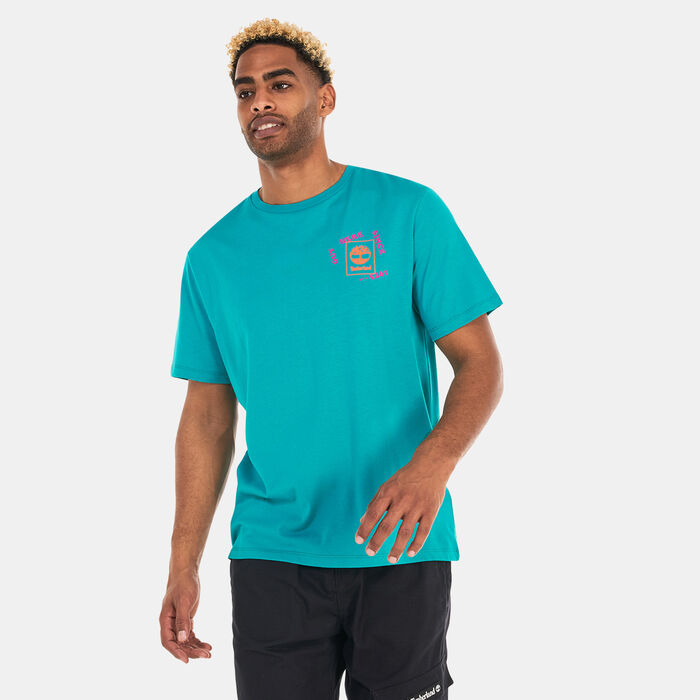 Timberland Men's Vintage Graphic Hiking T-Shirt Green Timberland Men's Vintage Graphic Hiking T-Shirt Green image number 0